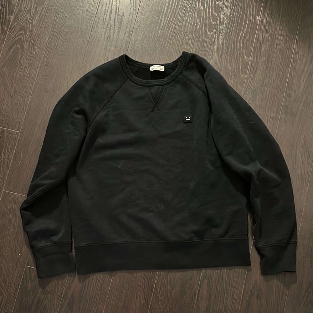 Men's Black Crewneck Sweater